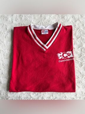 Vintage Baseball Jersey Shirt Mens XL Red Flame Crew Athletics #20 Washington
